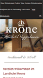Mobile Screenshot of hotel-krone-roggenbeuren.de